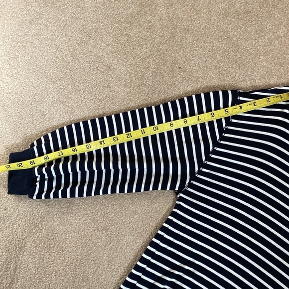 The Gap minimalist striped rayon knit dress black white small loose fit - Picture 12 of 13